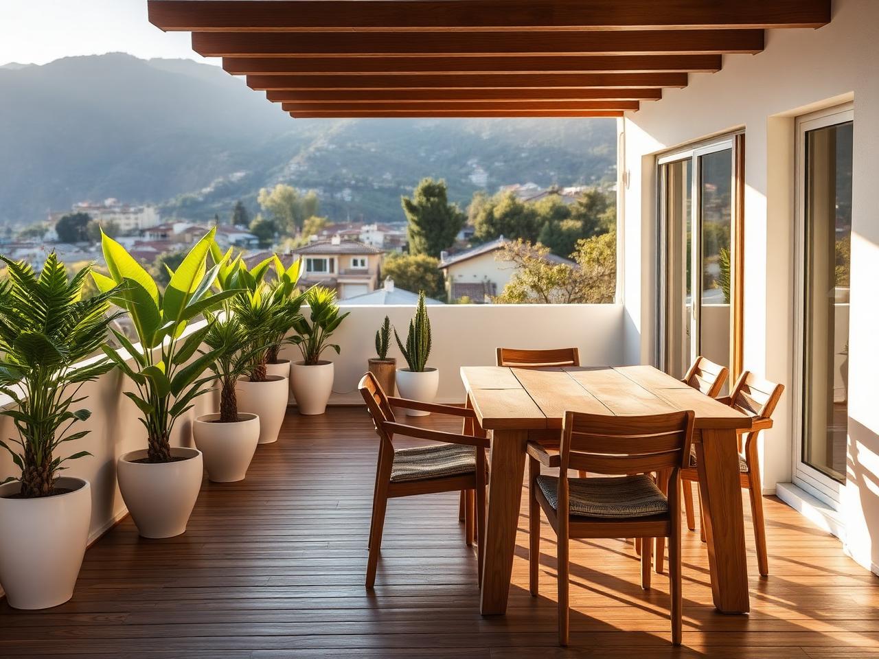 Terraza con vista